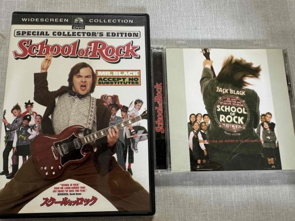 SCHOOL OF ROCKスクールオブロック 映画DVD&サウンドトラックCD2枚セット ジャックブラック拍卖