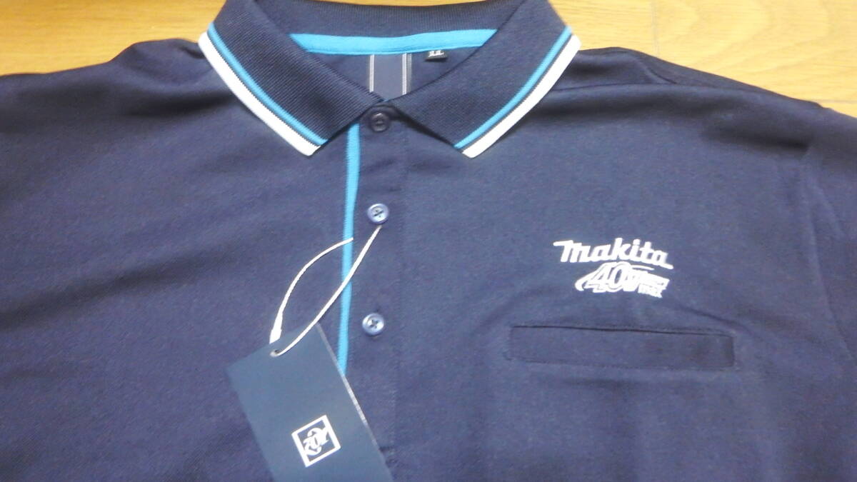 新品 makita 40v max ポロシャツ LLサイズ ロゴ 企業 半袖 刺繍 シャツ レア マキタ タグ付き 即決あり拍卖