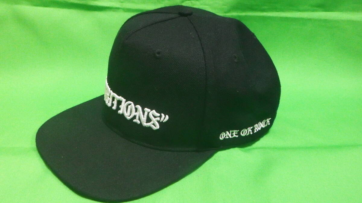 即決あり 1点限り ワンオクロック 帽子 ONE OK ROCK ロゴ 刺繍 キャップ 黒拍卖