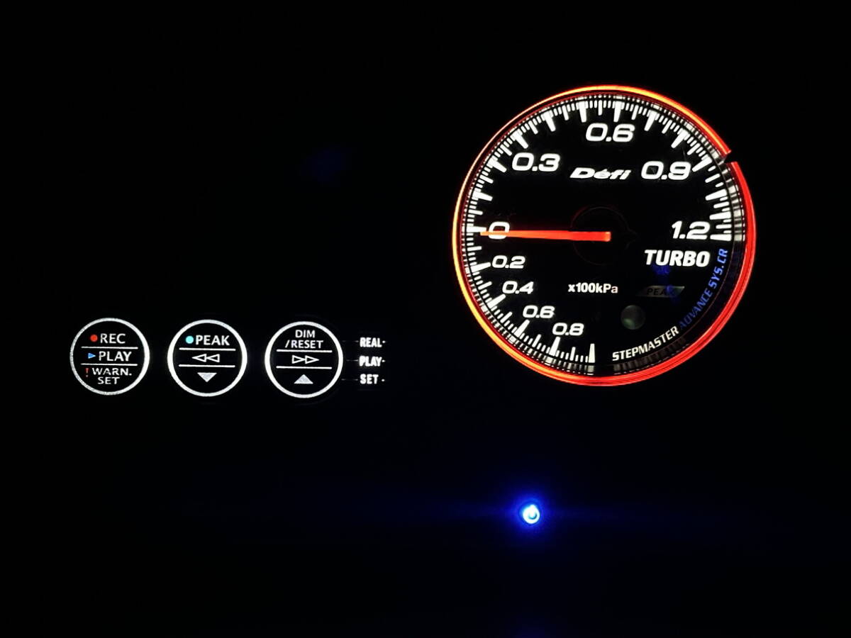 デフィ/DefiーLink Meter ADVANCE CR Φ60 ブースト計120KPa+コントロールユニット 黒 アドバンス 白赤イルミ拍卖