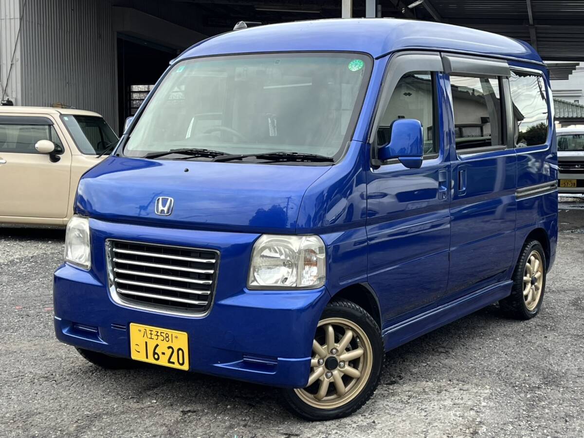 バモスホビオ*5速MT*キーレス*ナビ*BTオーディオ*DTV*DVD*CD*ETC*スペアキー*社外AW*210718拍卖