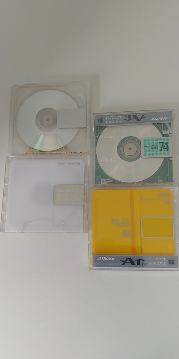 中古 MD合計4本 SONY74 AXIA74 Victor74 maxell80拍卖