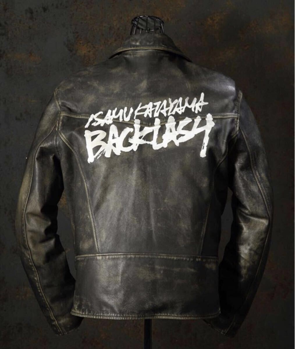 【新品】ISAMU KATAYAMA BACKLASH usedprocessing Riders incarnation ルイスレザー拍卖