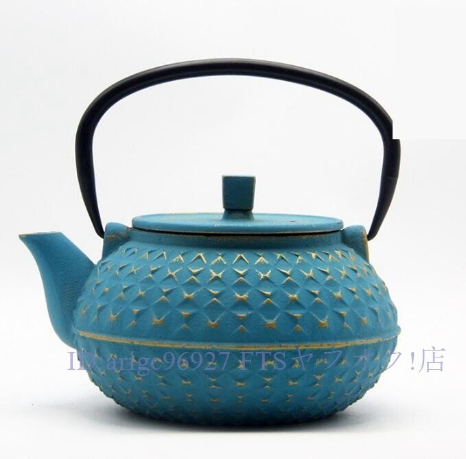 ★新品鉄瓶 南部鉄器 茶道道具 急須 鉄製 直火可 やかん 鉄びん 茶こし付き 鉄器 鋳物 茶道道具 鉄分補給 伝統工芸品 1000ML拍卖