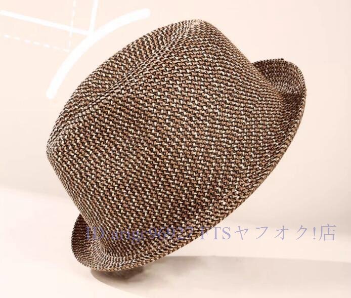★新品大きいサイズ大人の高級ハット 天然 編み込み ナチュラル ストローハット カーキ サイズ62cm 63cm 麦わら帽子 メンズ拍卖