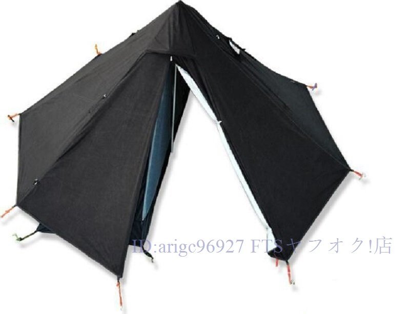 キャンプ用 超 限定ミドリ ピラミッドテントワンポールテント超軽量2.6kg 210T 防水3000+設営簡単ソロキャンプアウトドア 野外登山黒拍卖