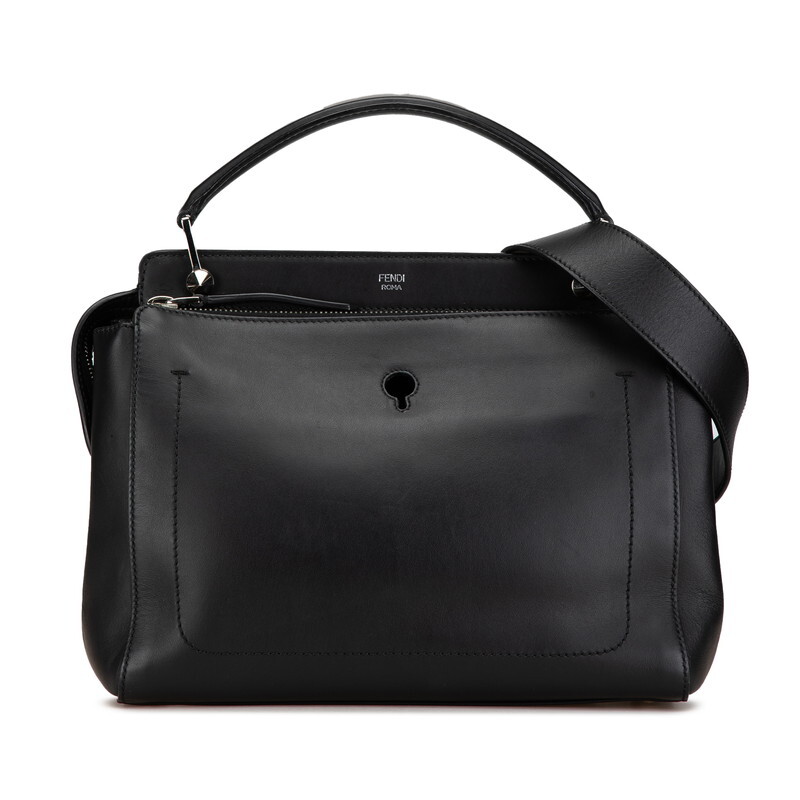 フェンディ ドットコム ハンドバッグ ショルダーバッグ 2WAY 8BN293 ブラック レザー レディース FENDI 【中古】拍卖