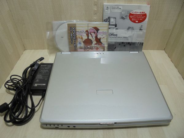 SHARP メビウスノート PC-CL1-6CA 14.1 インチ WindowsXP/ME デュアルOS/動作してます拍卖