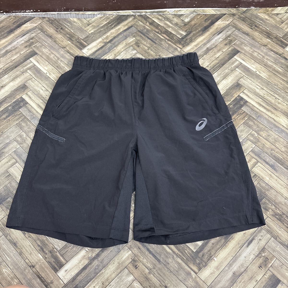 24.asics アシックス ハーフパンツ スポーツウェア ブラック メンズM拍卖