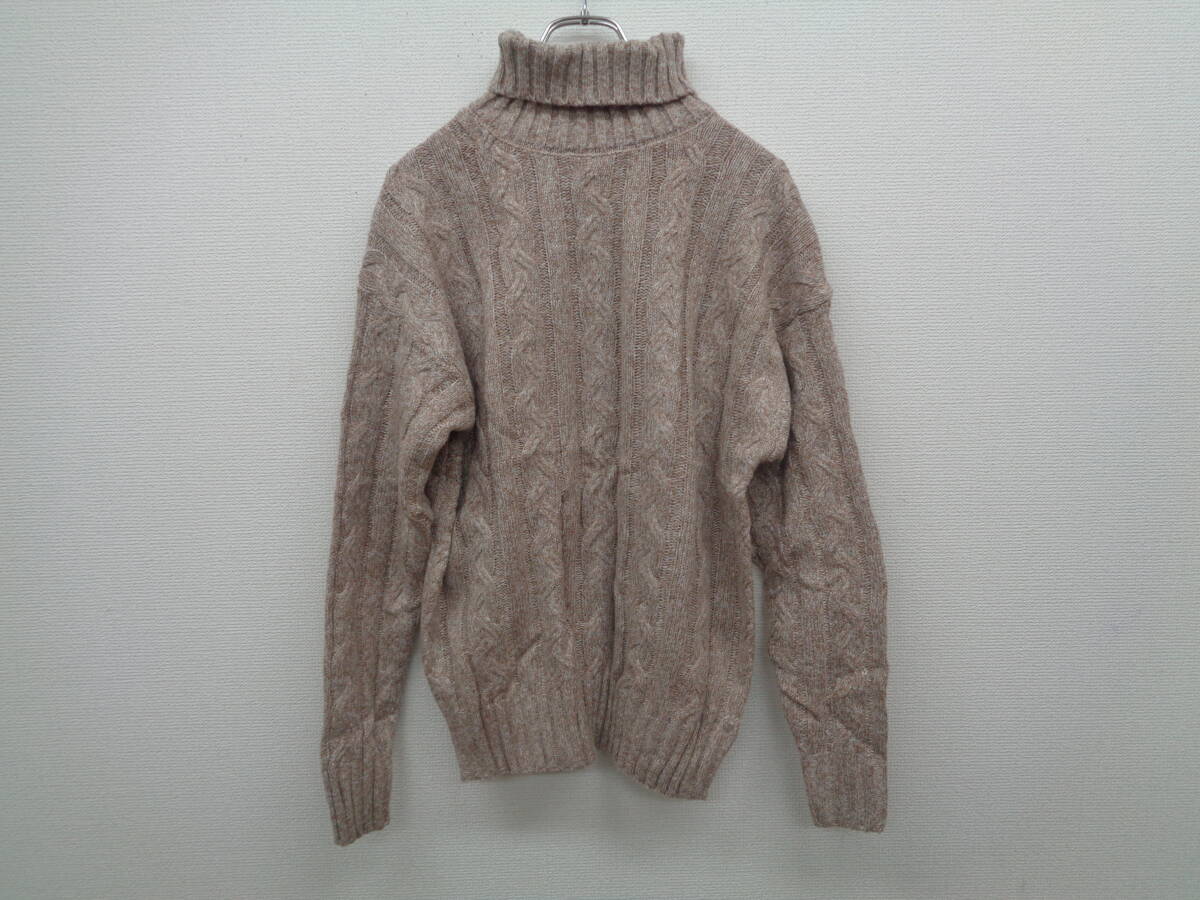 ニット セーター ハイネックセーター メンズ カーキ Mサイズ【A0056】拍卖