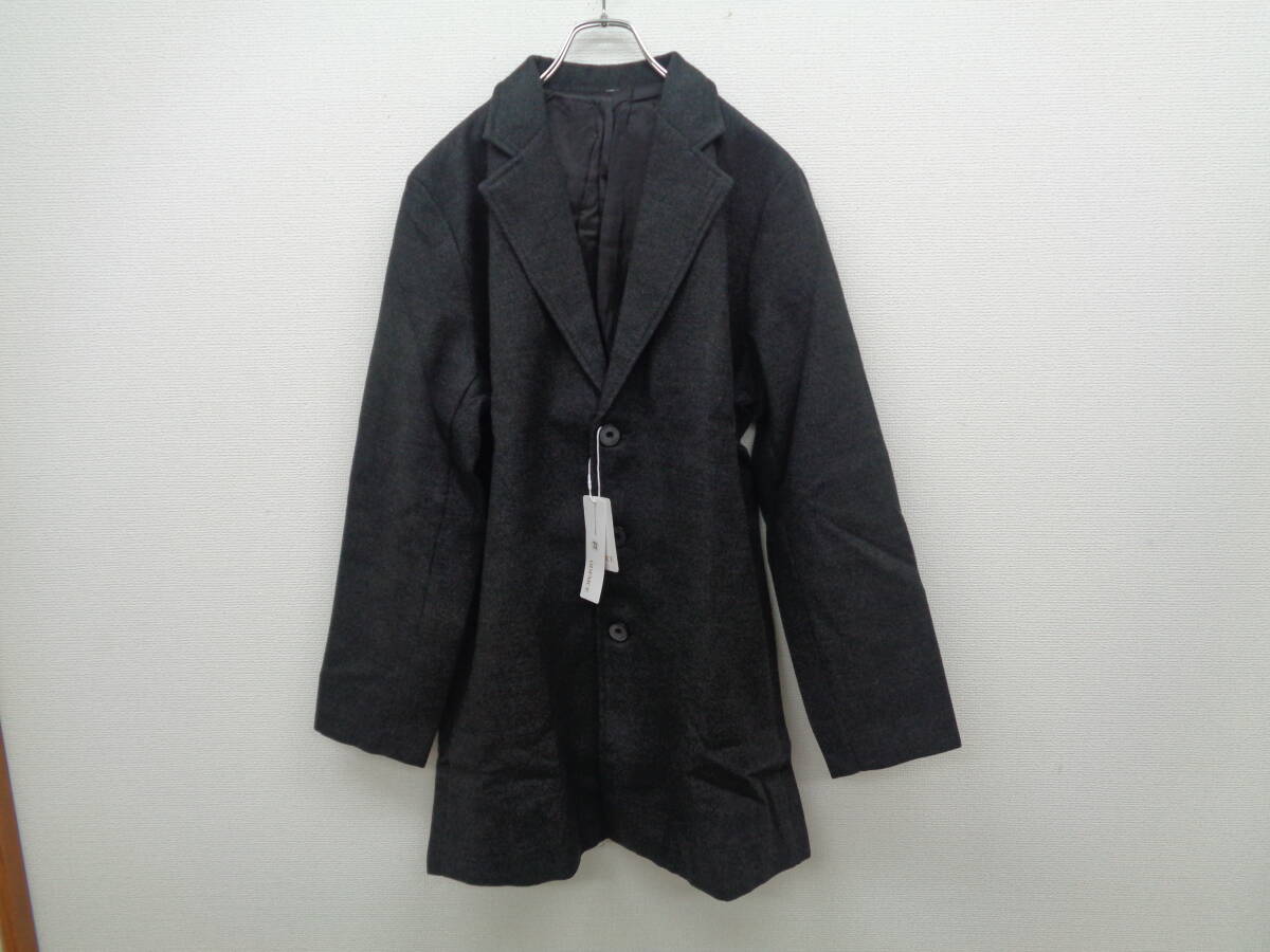 ODFMCE コート メンズコート XLサイズ グレー 春秋冬兼用【A0074】拍卖