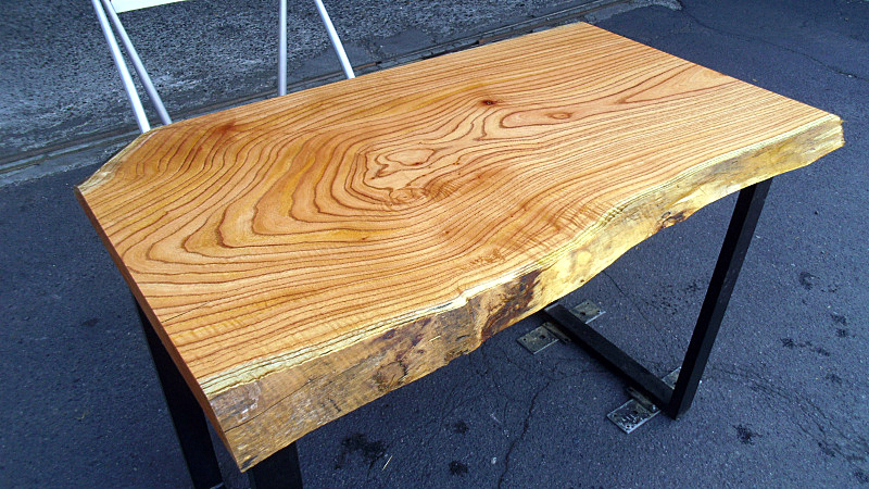 栴檀センダン(デスク天板_脚追加OK) 1000x580x35mm 下仕上済SALE拍卖