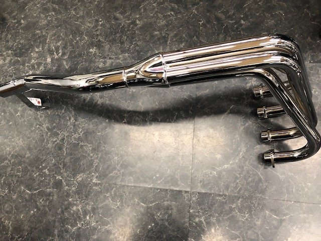 (MW661)新品 未使用 バンディット250 GJ74A 4-1管 50.8π メッキ プリティ― 傷有り拍卖