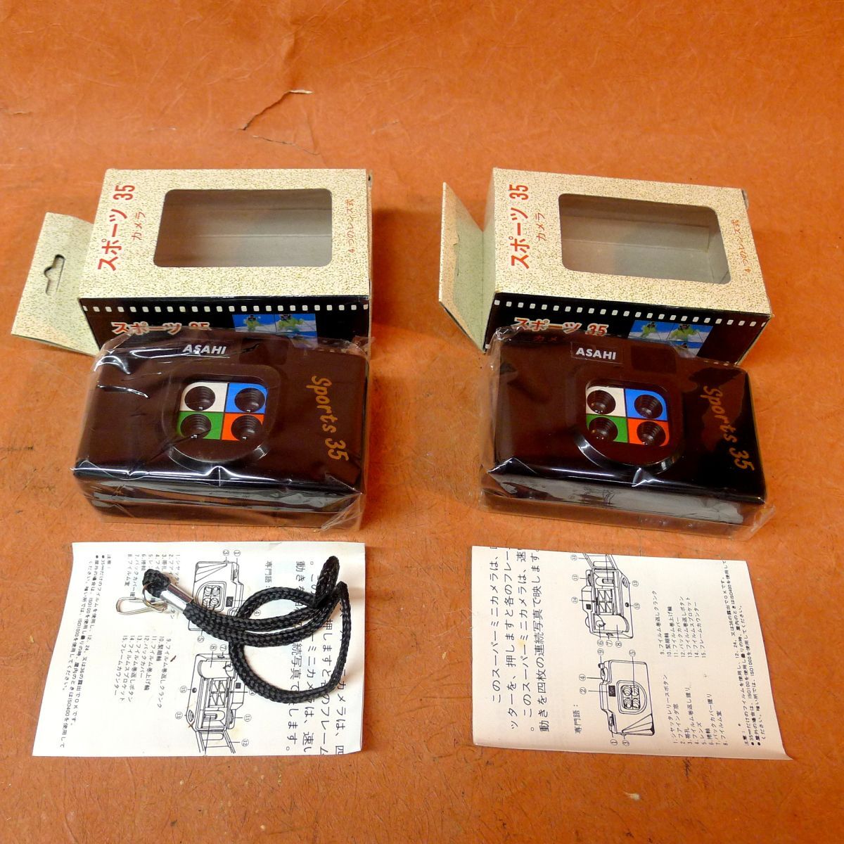 i◆059 Sports35 スポーツ35 35mm CAMERA 4レンズ内臓 4連続撮影方式 ミニカメラ フィルムカメラ トイカメラ 未使用 新品 2点/60拍卖