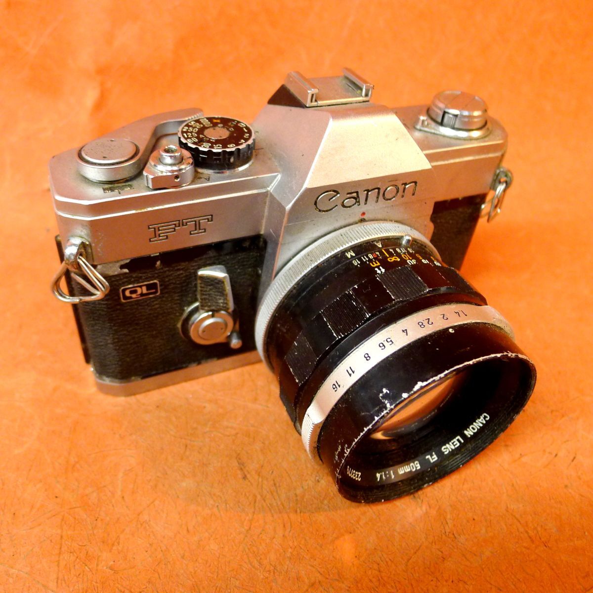 i◆093 Canon キャノン FT QL + FL 50mm f1.4 一眼レフカメラ フィルムカメラ 空シャッターOK/60拍卖