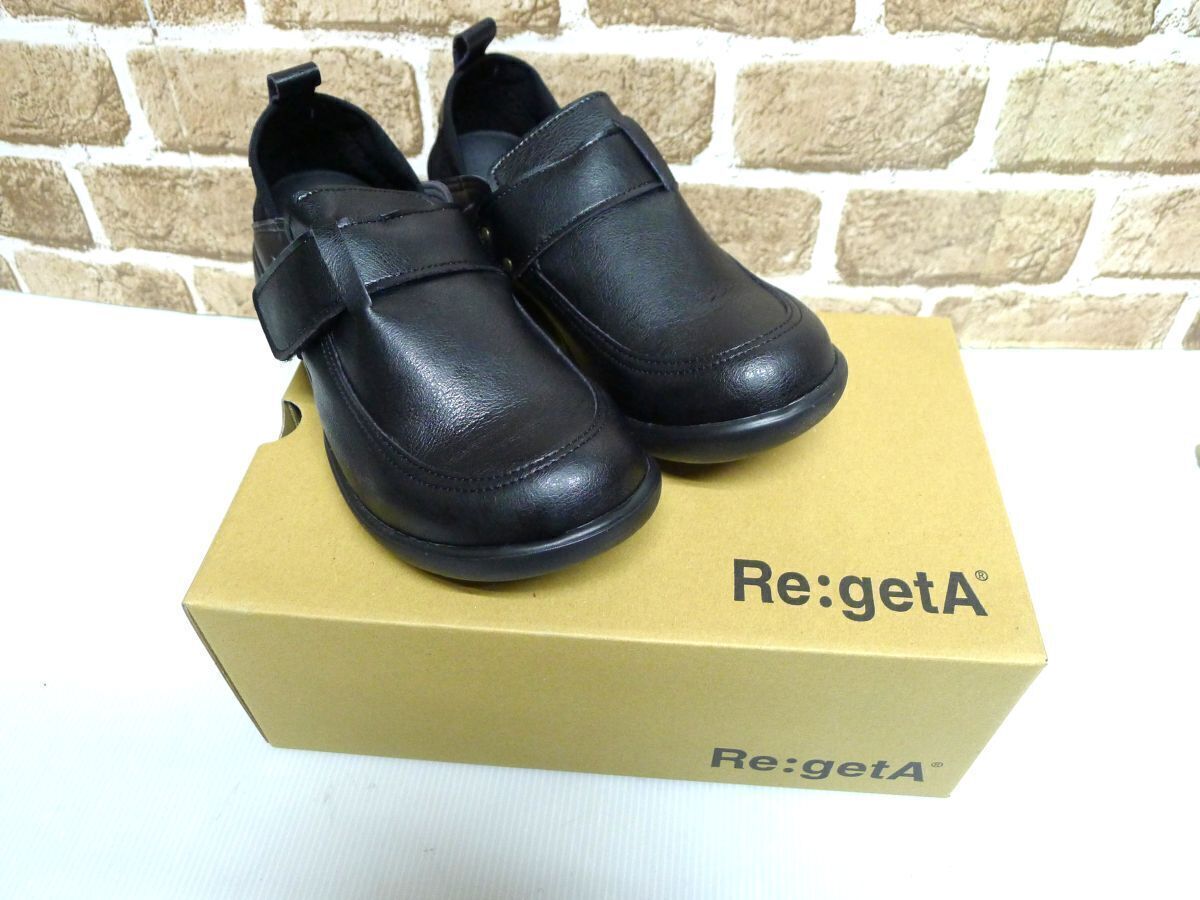 新品 送料無料 Re:getA 2way ワンベルト サイズS R324 BLK×BLK カジュアルシューズ レディース リゲッタ拍卖