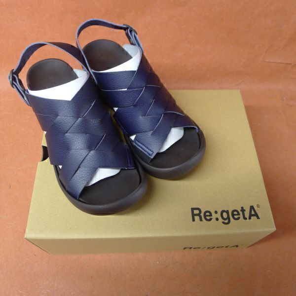 新品 送料無料 Re:getA グミサンダル Sサイズ R-2688 NVY ネイビー ベルトサンダル コンフォートサンダル レディース リゲッタ拍卖