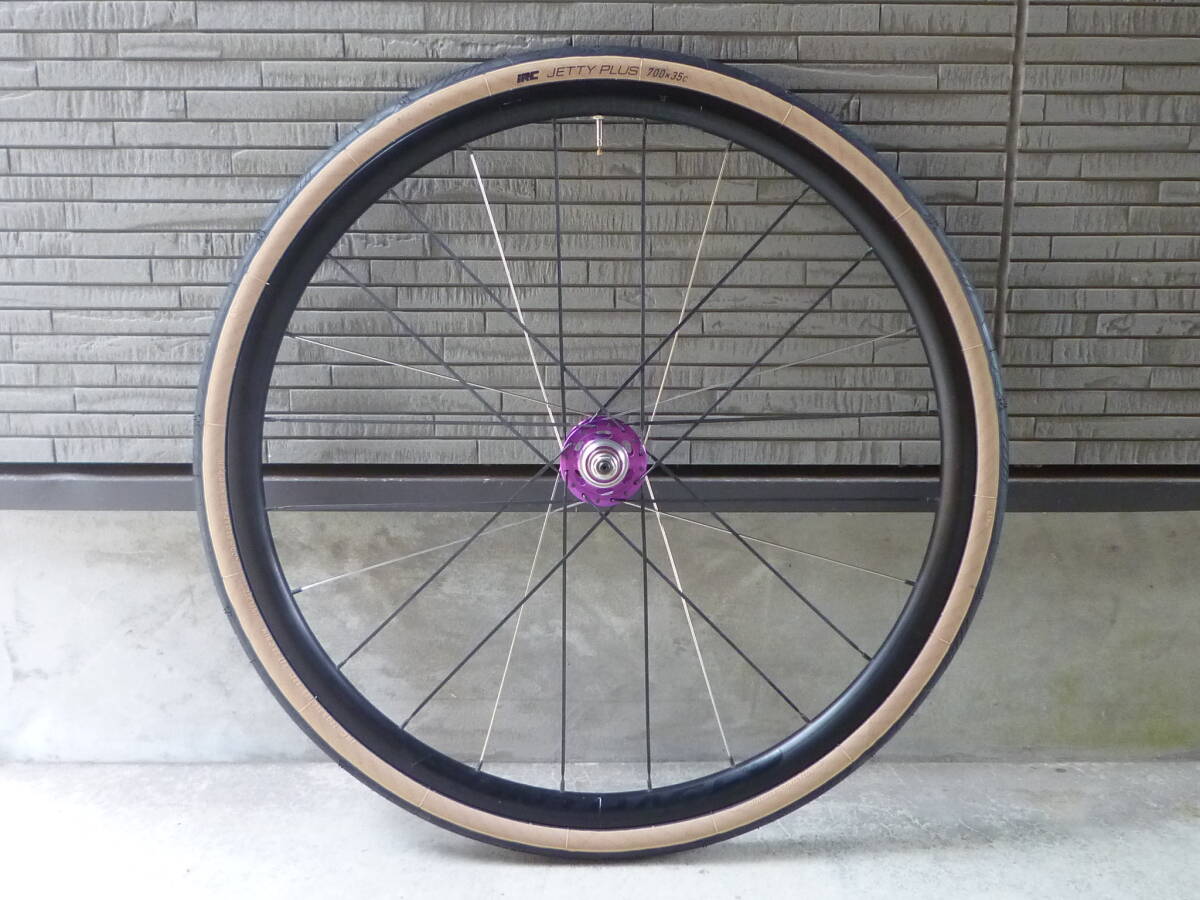 ピスト シングル用 車輪リア用120mm bont affinity改 24H ディスクリムワイド タイヤ700×35Cクリンチャー拍卖