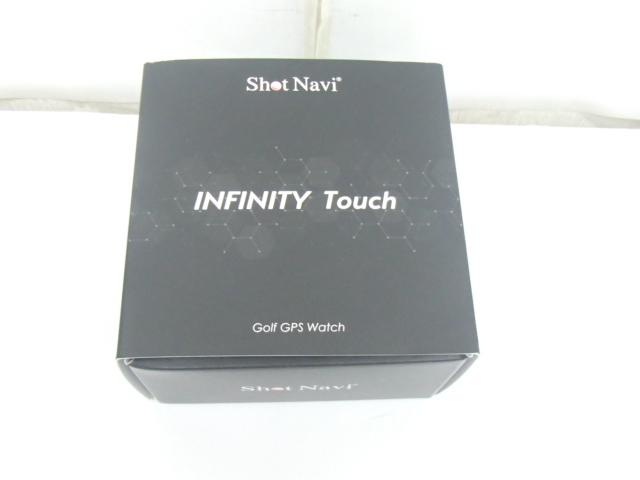 #72201【中古品】ShotNavi ショットナビ INFINITY Touch インフィニティ タッチ ブラック 腕時計型 GPSゴルフナビ拍卖