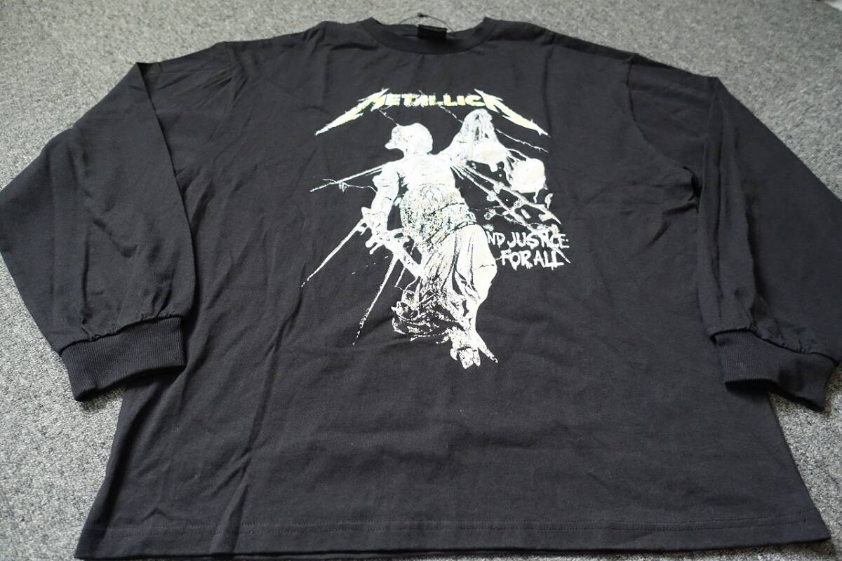 ★☆激レア METALLICA メタリカ バンドロングTシャツ 未着用品 L サイズ 黒☆★1拍卖