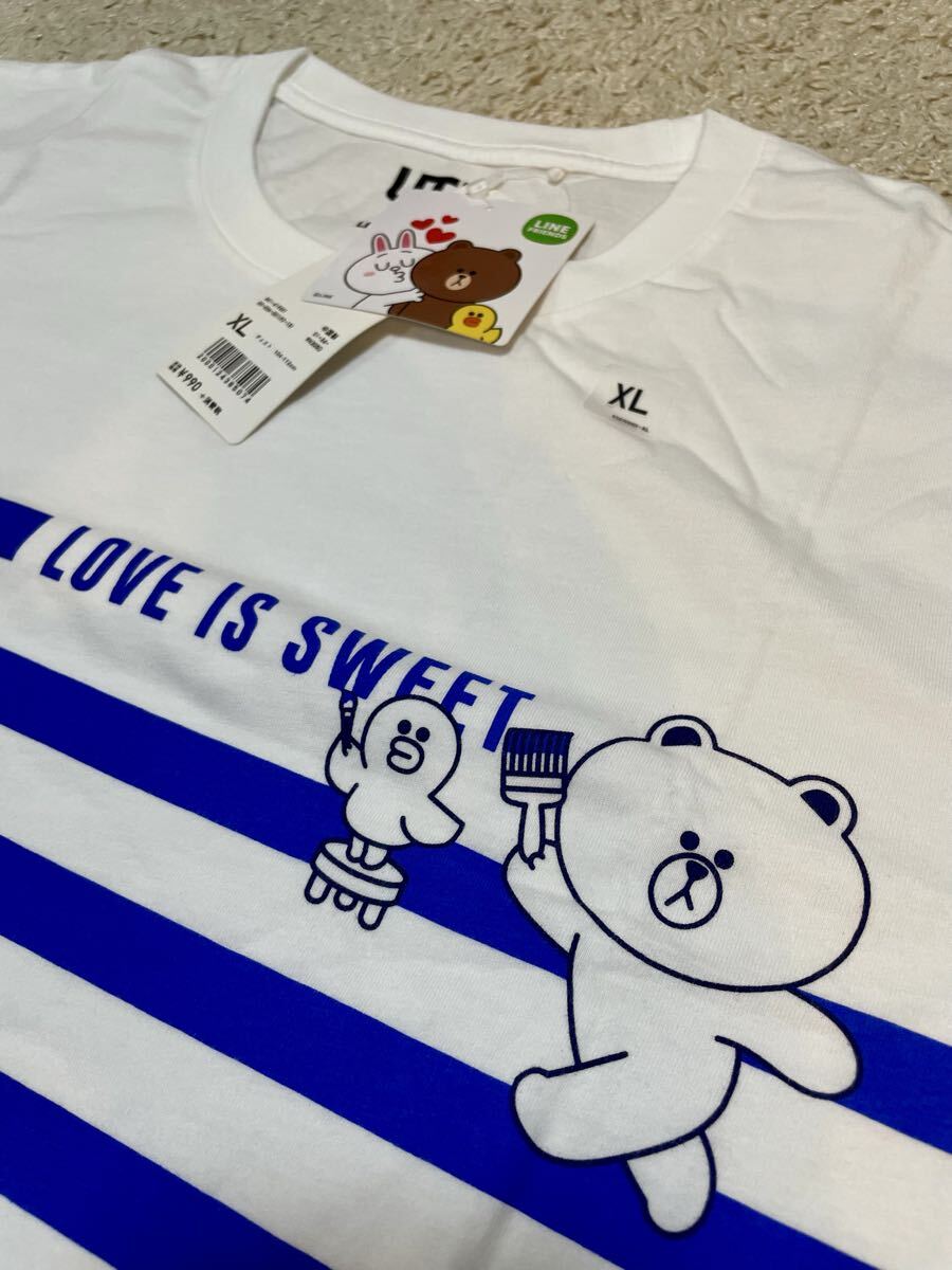 UT UNIQLO LINE FRIENDS T-Shirt BROWN SALLY White ユニクロ ラインフレンズ ブラウン サリー Tシャツ ホワイト 白 0 1 2 3 4 5 6 7 8 9拍卖