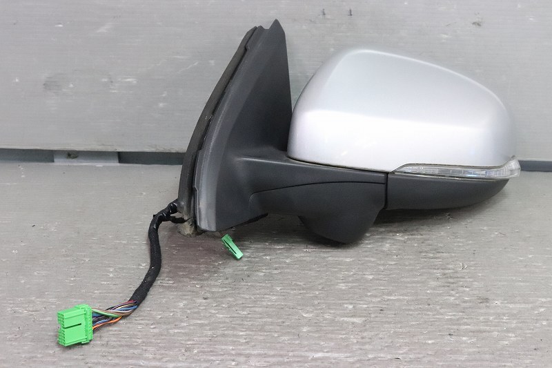 ボルボ V60 右H 前期 (FB4164T) 純正 左 ドアミラー ウインカー 電格 16P+2P ウェルカムランプ 銀 シルバー Volvo 左ミラー p044310拍卖