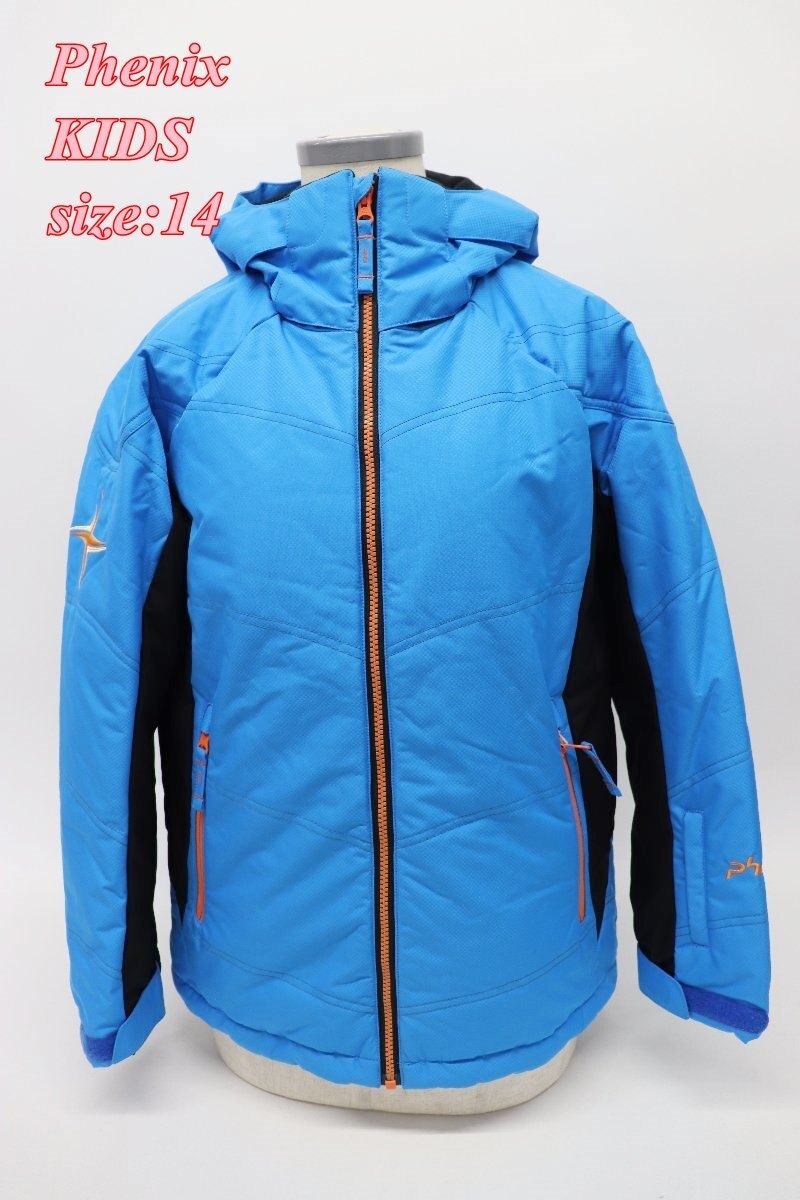 Phenix フェニックス ジュニア スキージャケット サイズ14 ブルー ES3G20T74 スポーツ キッズ R2509-228拍卖