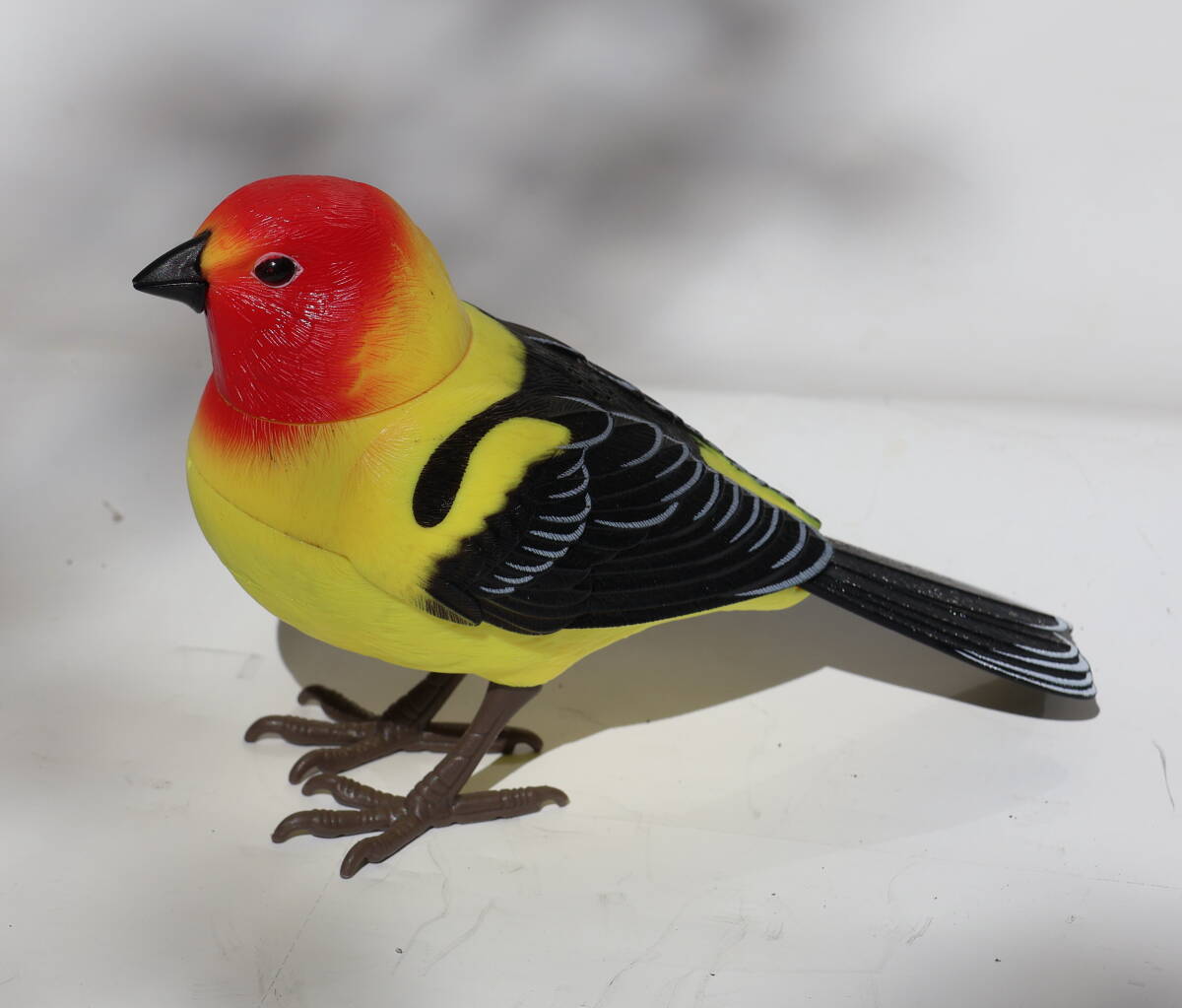 首振り さえずる 小鳥おもちゃ 人感センサー付き 乾電池付 中古拍卖