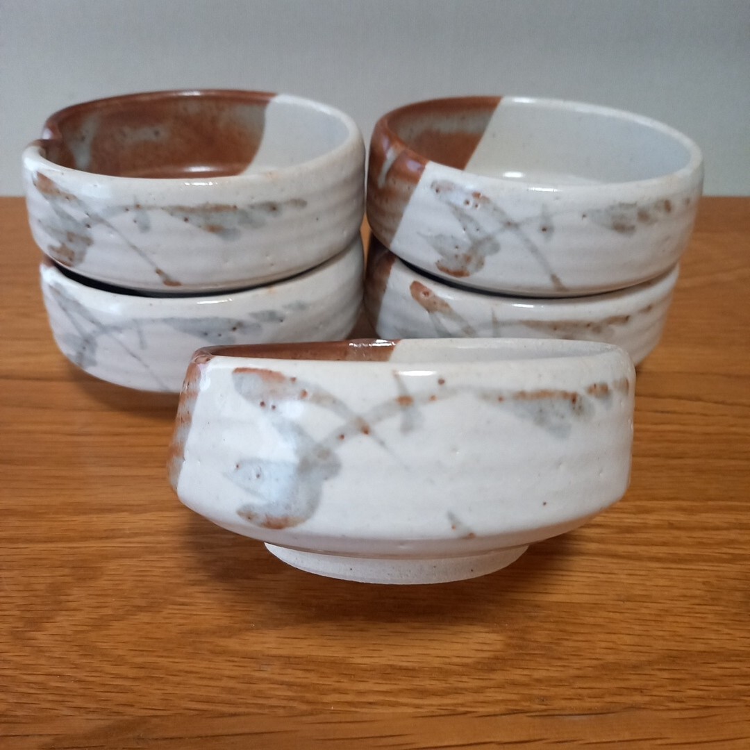 美濃焼き志野浅小鉢5個セット拍卖