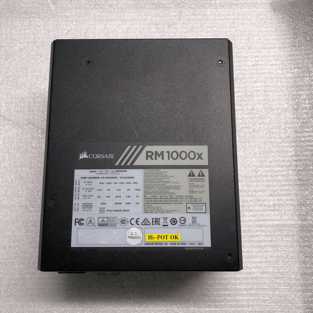 CORSAIR RM1000x(RPS0018) 1000W ATX電源ユニット 拍卖