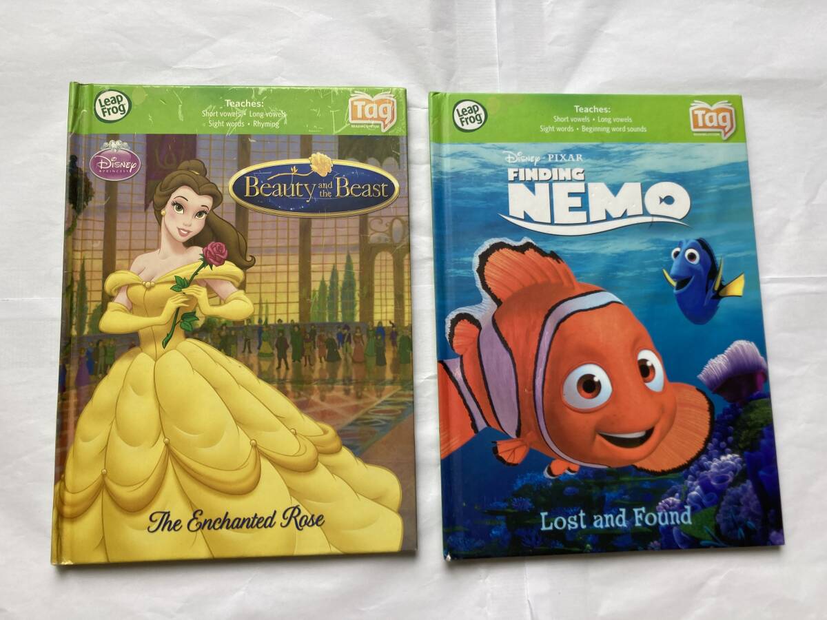 Leap Frog Tag Reading System リープフロッグ 英語 絵本 美女と野獣 ニモ NEMO 児童書 洋書絵本 中古 拍卖