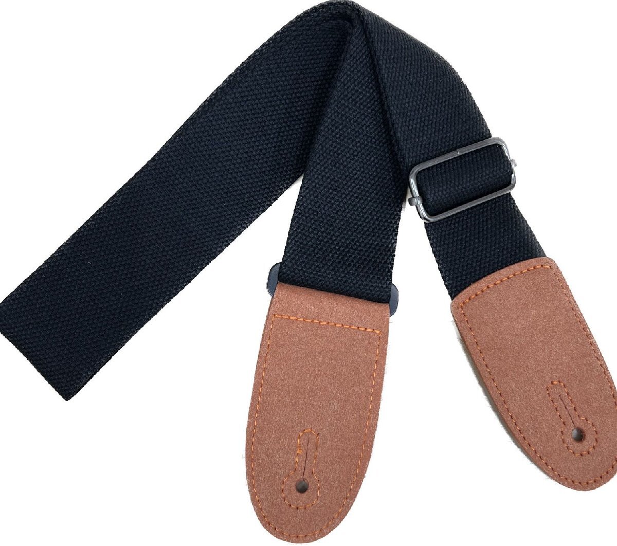 ギターストラップ 本革 コットン100% レトロ風 ベルト ストラップ 調節可能 ホワイト拍卖