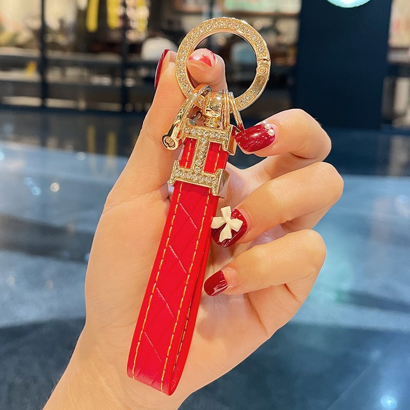 キーホルダー レザーキーリング バッグチャーム本革モチーフ キーチェーン 赤拍卖