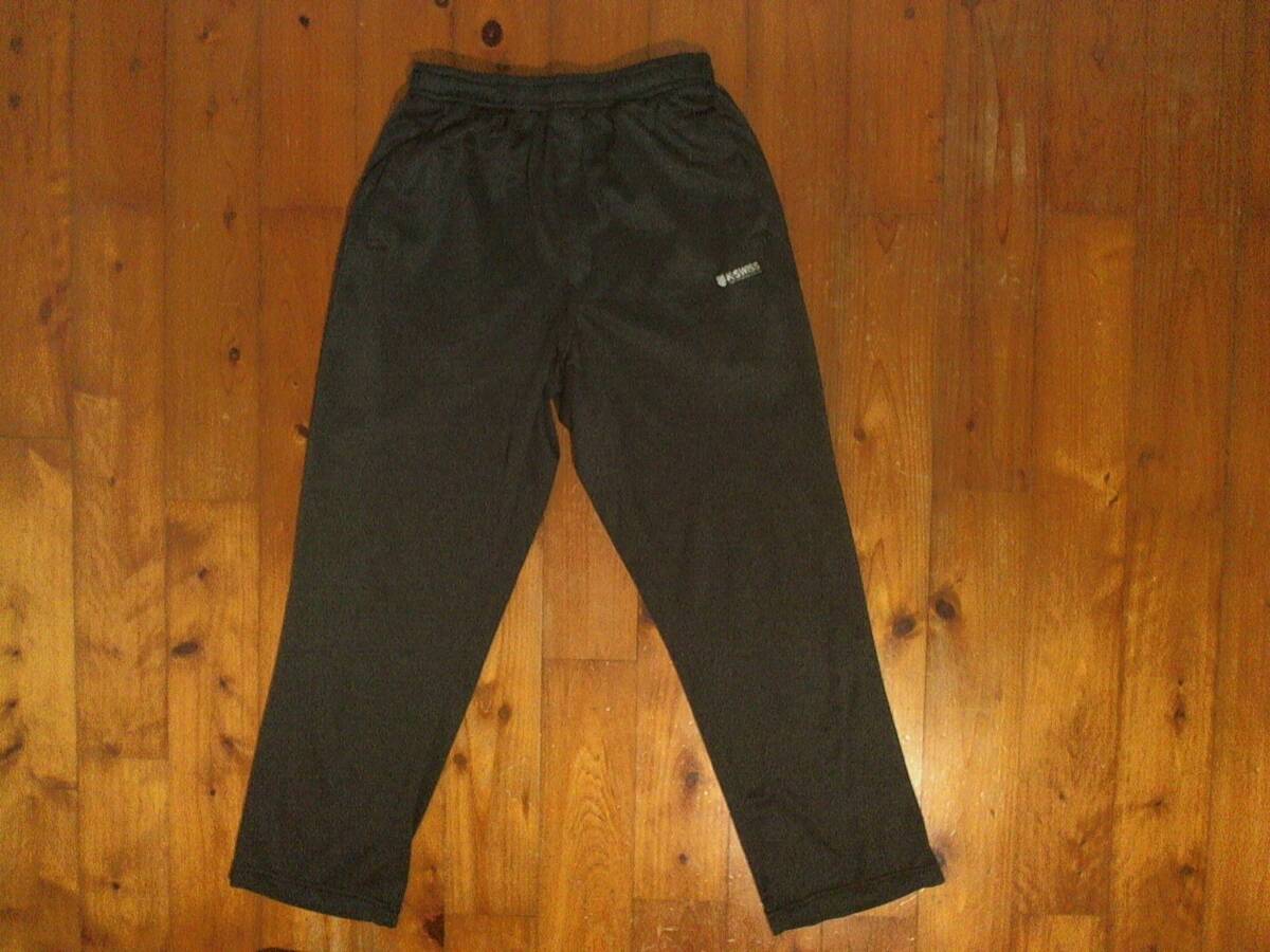 ☆ケースイス【K・SWISS】薄手スウェット風 トレーニングパンツ イージーパンツ L グレー系 拍卖