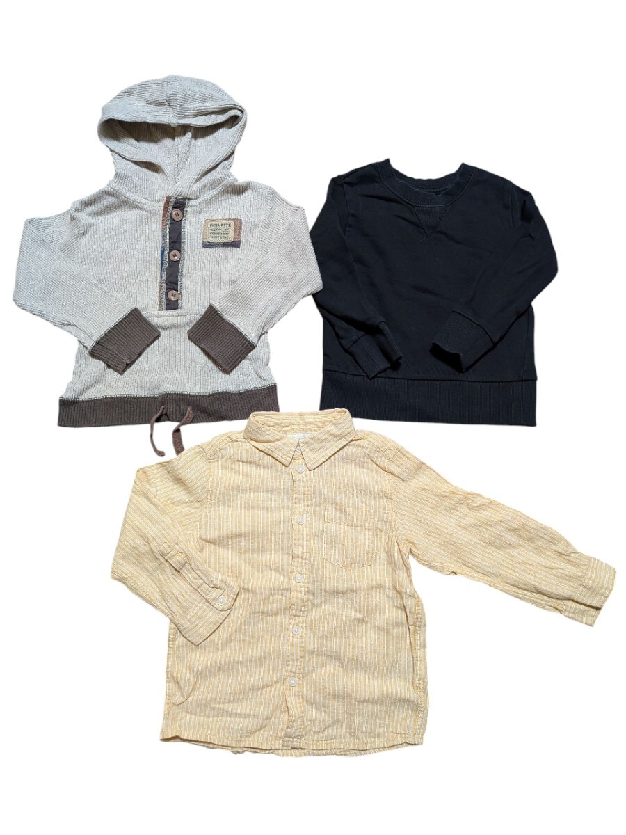 男の子 秋冬服 まとめ売り 95cm H&M エルフィンドール ビケット 3点セット拍卖