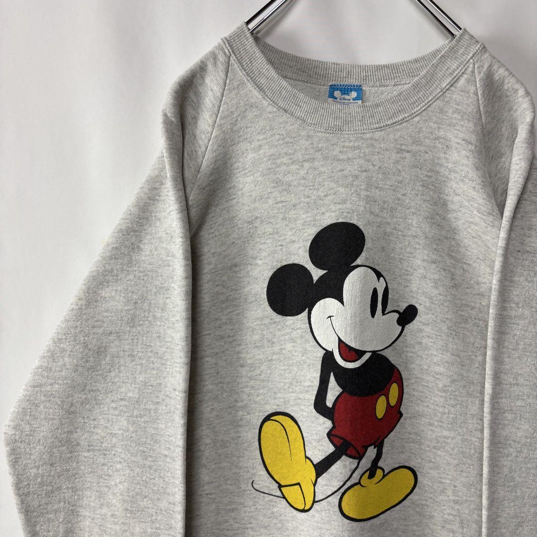 USA製 ミッキーマウス スウェットトレーナー グレー 古着 XLサイズ 80s拍卖