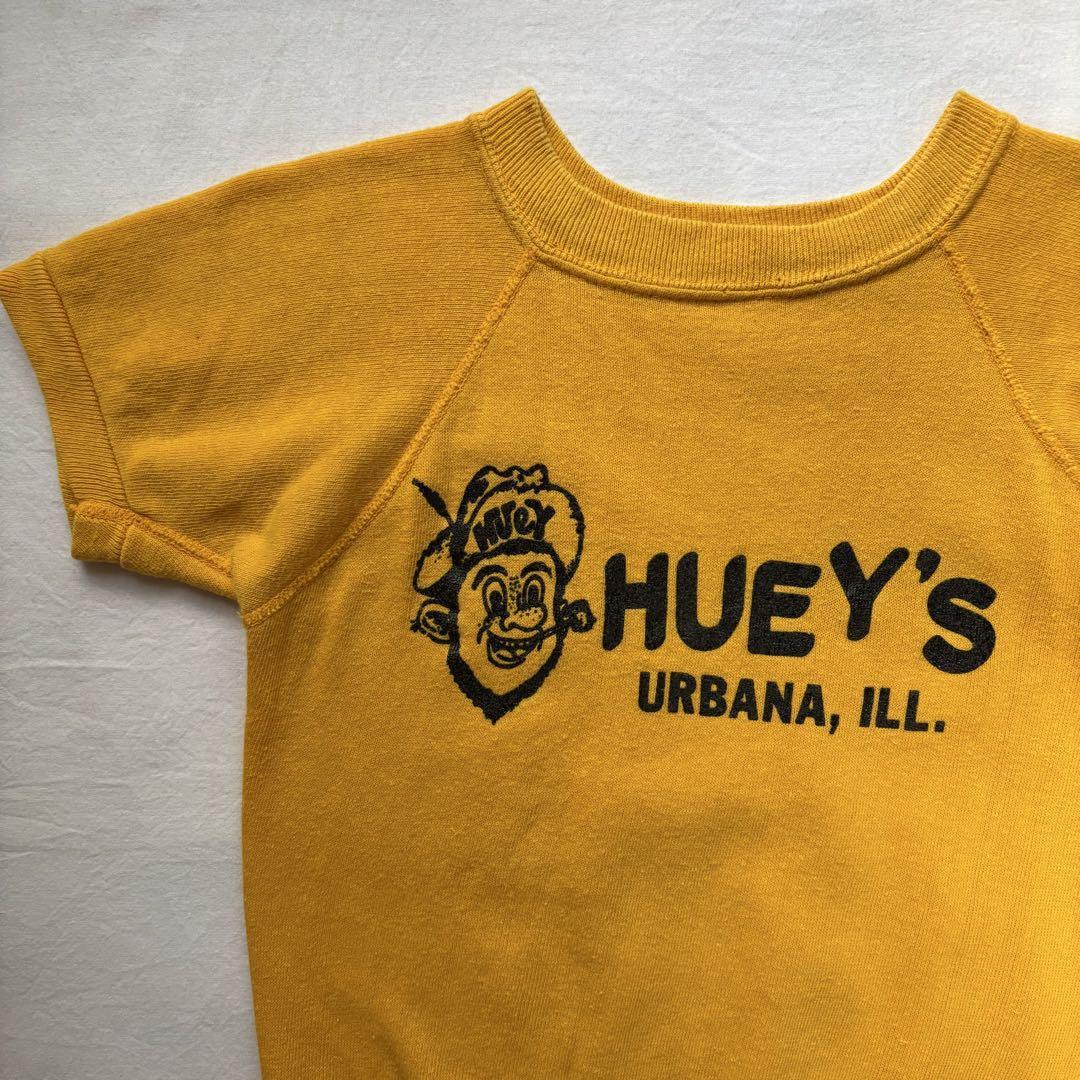 ヴィンテージ 半袖スウェットトレーナー キッズ イエロー 古着 ショートスリーブ拍卖