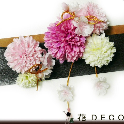 髪飾り 花 菊roと桜 ピンク 結婚式 成人式 卒業式 和装 振袖 袴 マム かんざし(1)(2)拍卖
