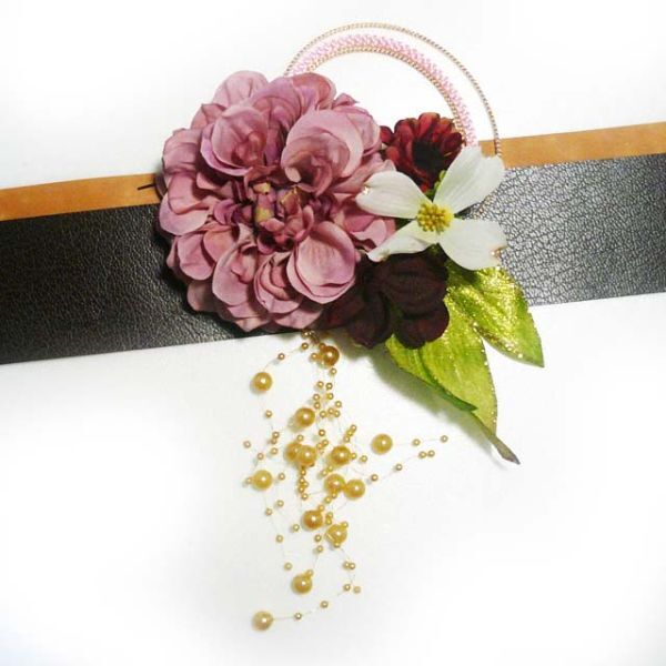 髪飾り 成人式 卒業式 結婚式 花 ダリアmoと花水木他 ピンク 振袖 袴 浴衣 和装 着物 かんざし アートフラワー くすみカラー(1)(2)拍卖