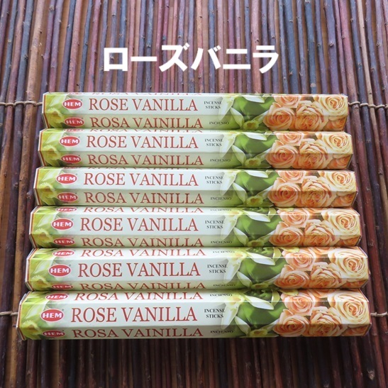 〓 新品 〓 お香 HEM ローズバニラ 6箱セット 〓 Rose Vanilla拍卖