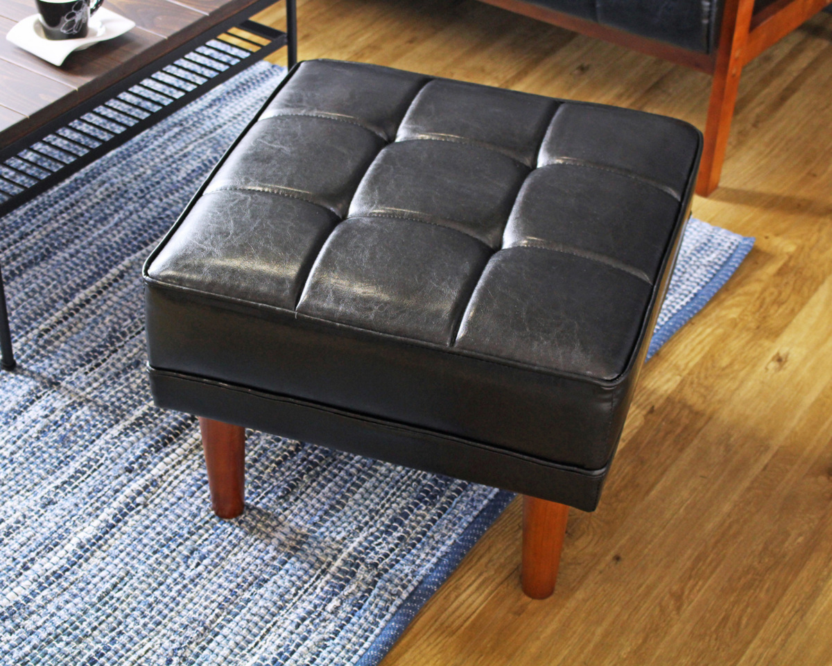 オットマン ロワール オットマン 脚乗せ 背なし 合成皮革拍卖