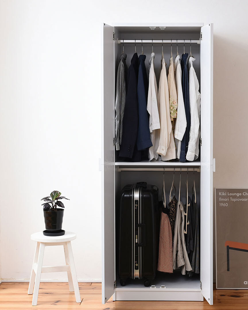 ロッカー シリーズ ブレザータンス 幅 60 高さ 180 2段 ロッカータンス 収納 クローゼット 衣類収納 服 洋服 衣類 ハンガー ズボン スーツ拍卖