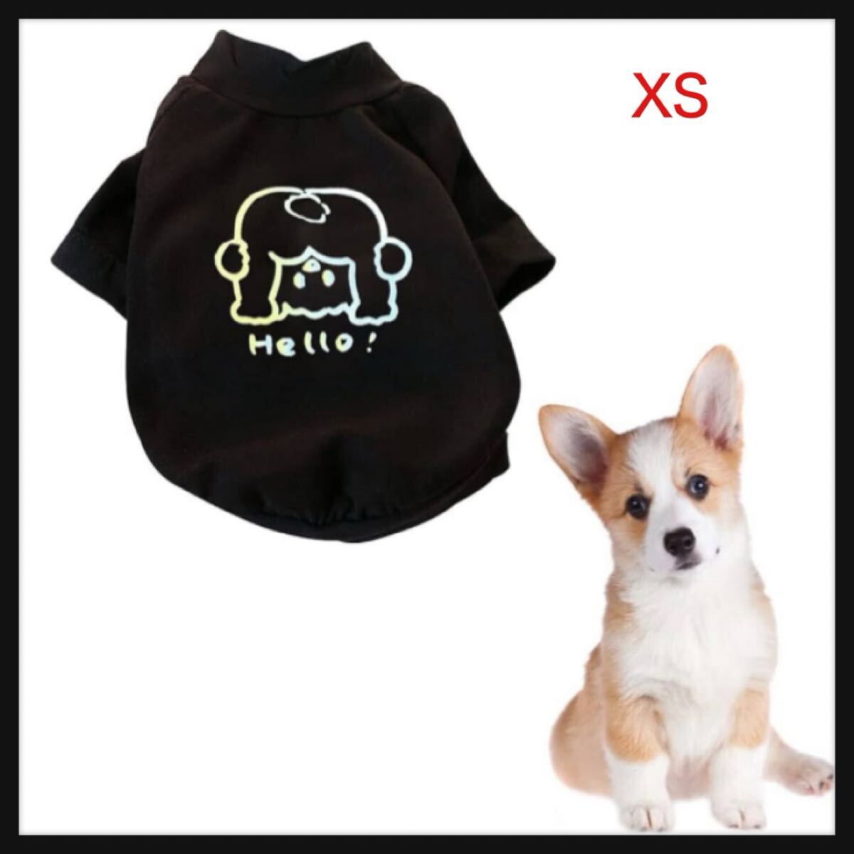 【開封のみ】DUSTX★可愛いペット服犬服ドッグウェアTシャツタンクトップ犬用コスチューム春夏丸首犬猫洋服ベストパジャマ XS拍卖