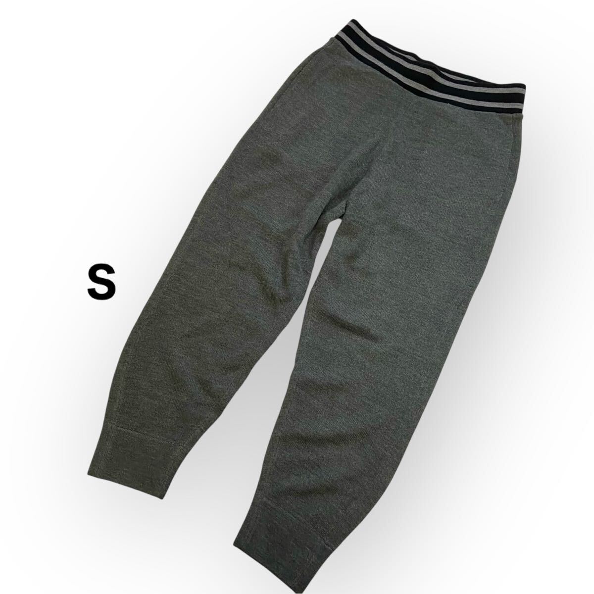 UNIQLO ユニクロ ニットパンツ イージーパンツ グレー レディースメンズS スウェットパンツ ストレッチ 冬用拍卖
