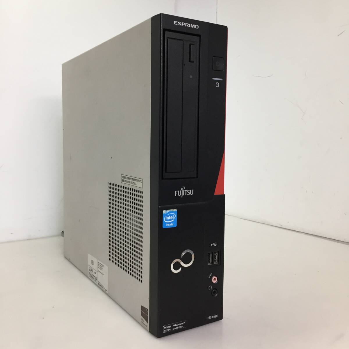 ★FUJITSU ESPRIMO D551/GX FMVD05032P デスクトップPC Celeron G1610 2.60GHz 4GB【BIOS確認/現状渡し】拍卖