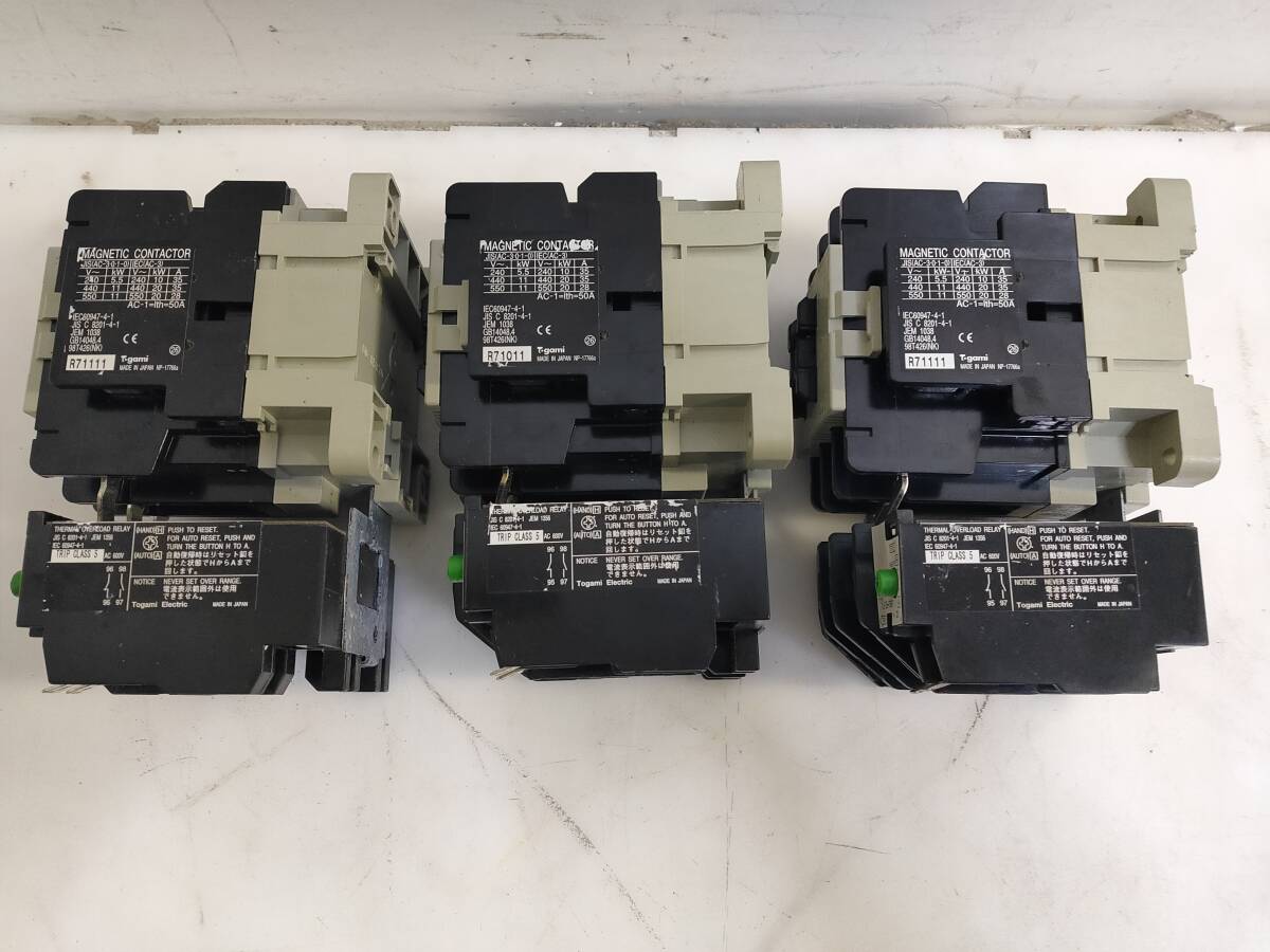 ※◎【3台セット】◎Togami 戸上 MAGNETIC CONTACTOR NP-17766a R71111/R71121/R71011/R71021 電磁接触器 戸上電機製作所【現状渡し】拍卖