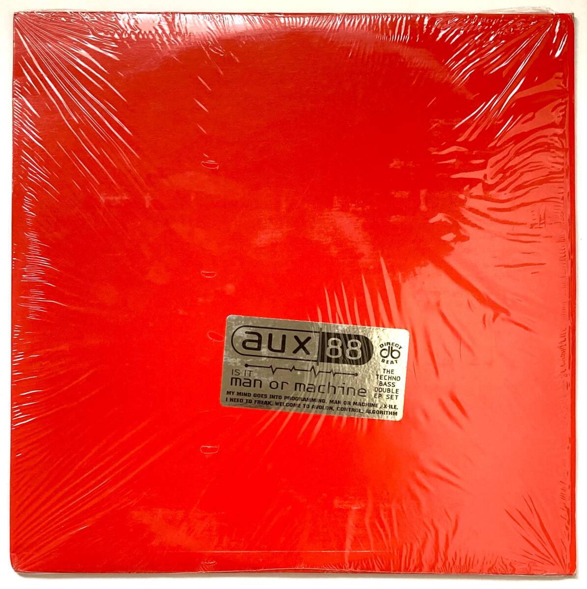 Rare!! デトロイト・エレクトロ【2LP】Aux 88 / Is It Man Or Machine ■Direct Beat■1996年■オリジナル盤!! ■Aux88 ■Detroit Electro拍卖