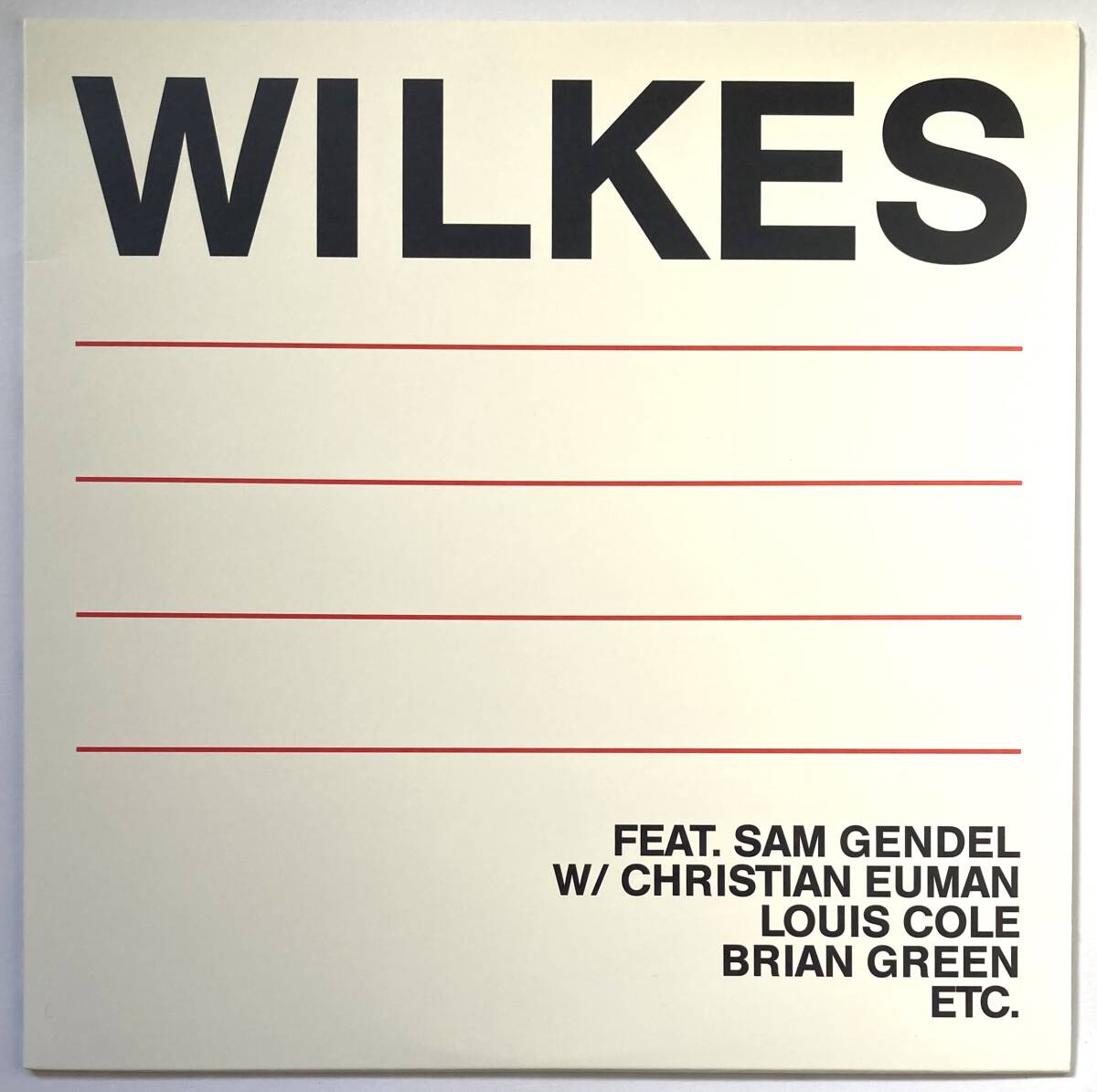 アンビエント・ジャズ 限定盤【LP】Sam Wilkes / Wilkes■Leaving Records ■2018年■全曲 Sam Gendel参加!!■星野源 好きにも!!拍卖