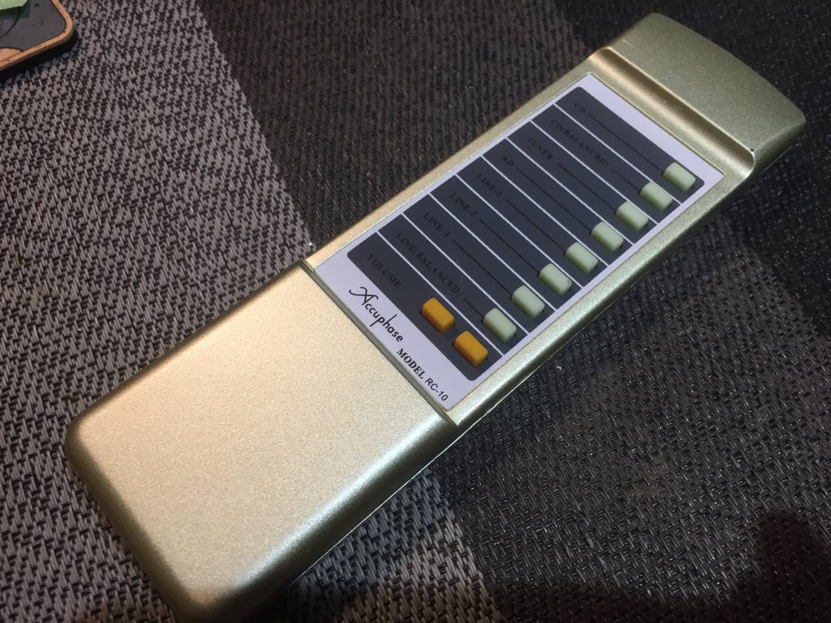 新同!ACCUPHASE RC-10リモコンです。アキュフェーズ プリアンプ、プリメインアンプ Cシリーズ、Eシリーズに対応!拍卖