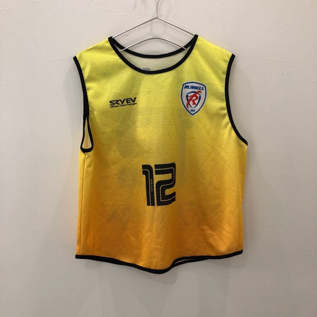 WY1007 タンクトップ バスケ ユニフォーム イエロー メンズ L拍卖